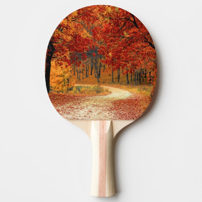 Herbst im Wald Tischtennis Schläger (Vorderseite)