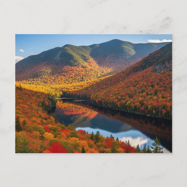 Herbst in Adirondack Postkarte (Vorderseite)