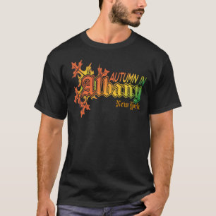 Herbst in Albany New York mit Herbstlauben T-Shirt