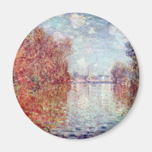 Herbst in Argenteuil von Claude Monet Magnet