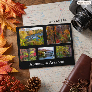 Herbst in Arkansas Fotografie Postkarte