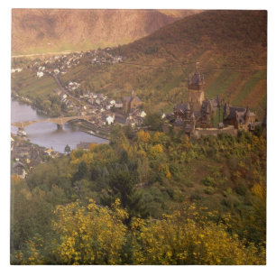 Herbst in Cochem, Rheinland Pfalz, Deutschland Fliese