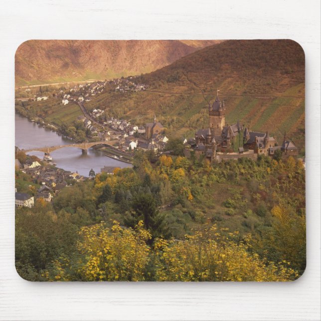 Herbst in Cochem, Rheinland Pfalz, Deutschland Mousepad (Vorne)