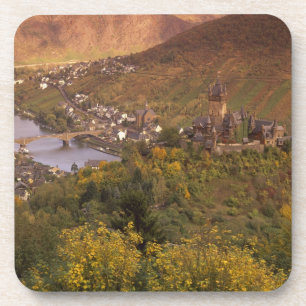 Herbst in Cochem, Rheinland Pfalz, Deutschland Untersetzer