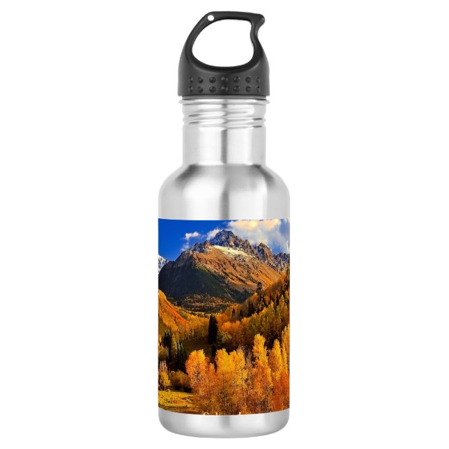 Herbst in Colorado Edelstahlflasche (Vorderseite)