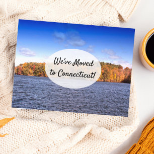 Herbst in Connecticut Umzugsankündigung Ankündigungspostkarte