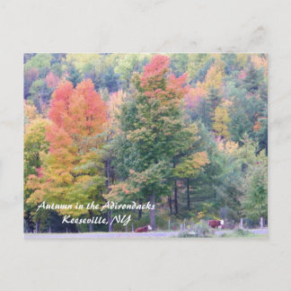 Herbst in den Adirondacks Postkarte
