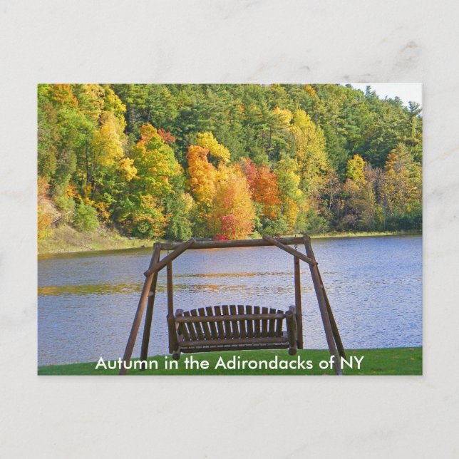 Herbst in den Adirondacks von NY Postcard Postkarte (Vorderseite)