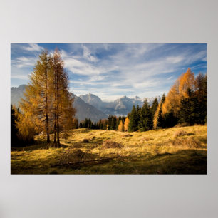 Herbst in den Bergen Poster