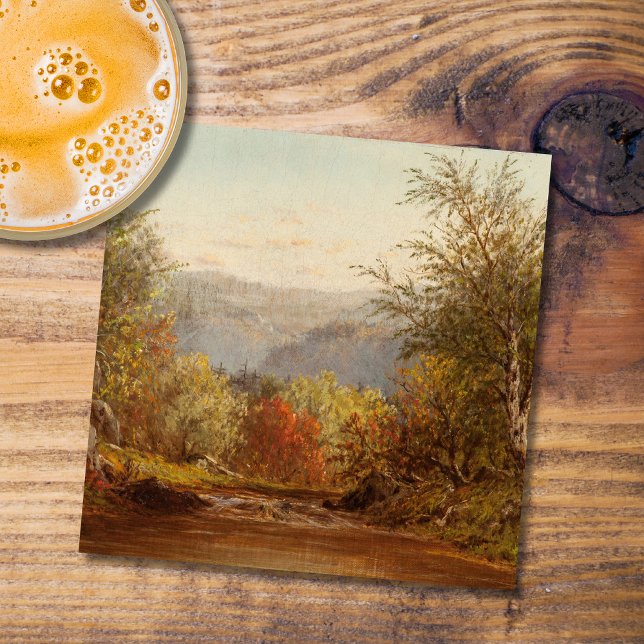 Herbst in den Catskills - Charles W. Knapp Steinuntersetzer (Von Creator hochgeladen)