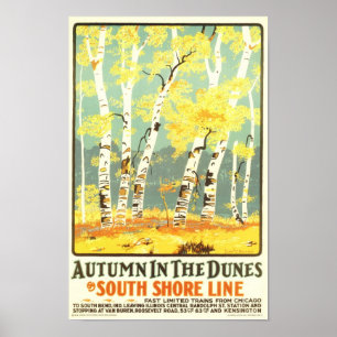 Herbst in den Dünen - Südküste Poster