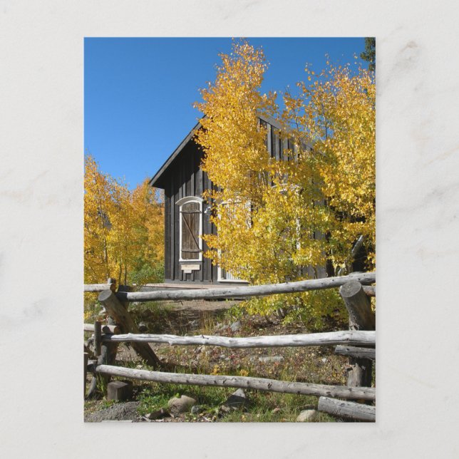 Herbst in den Rockies Postkarte (Vorderseite)