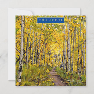 Herbst in der Aspen Trees Ferienkarte Feiertagskarte