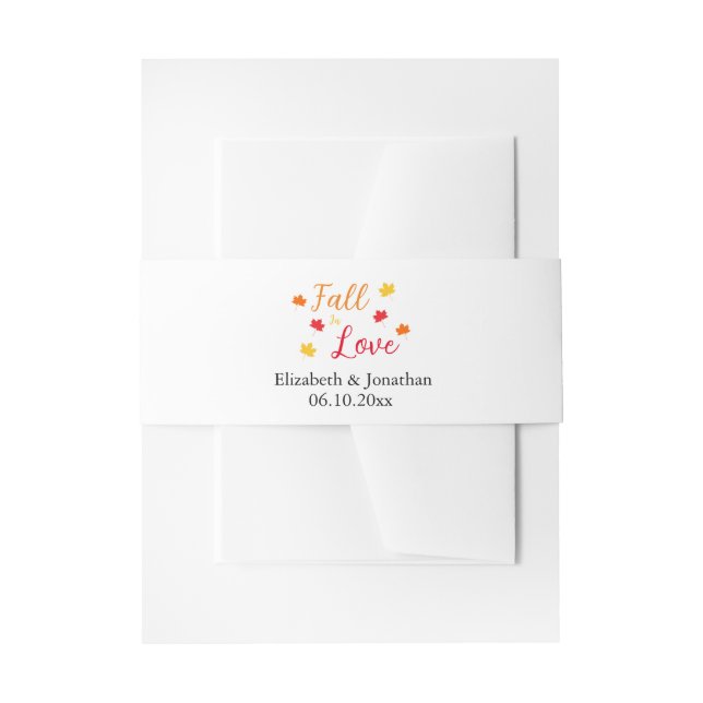 Herbst in der Liebe Einladungsbanderole (Vorderseite Beispiel)