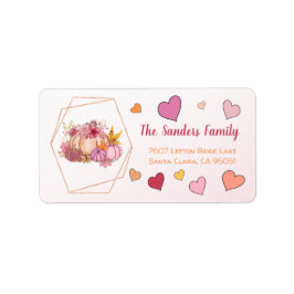 Herbst in der Liebe Hallo Sweet Little Pumpkin Her Adressaufkleber