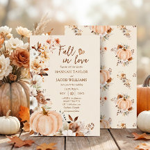 Herbst in der Liebe Pumpkin Hochzeit