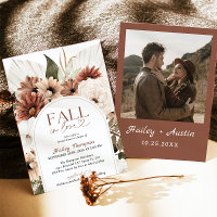 Herbst in der Liebe rustikale Boho Brautparty Terr