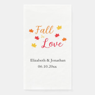 Herbst in der Liebe Serviette