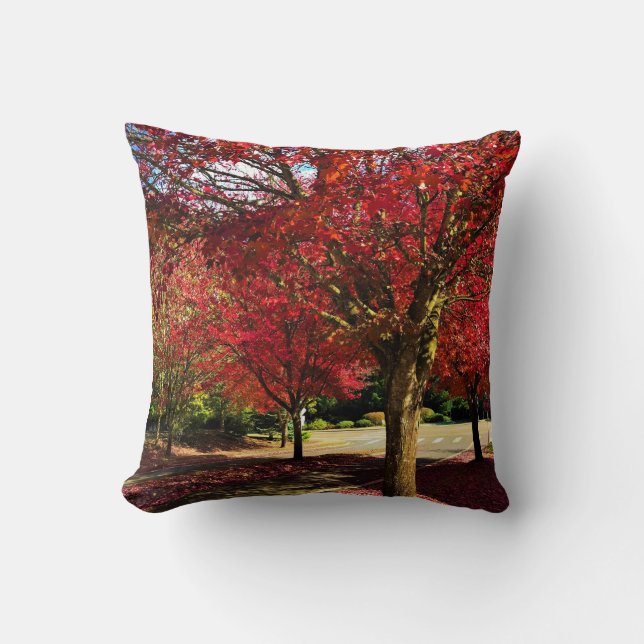 Herbst in der Nachbarschaft, Oregon Kissen (Vorderseite)