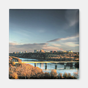 Herbst in Edmonton, landschaftliches Foto, Magnet