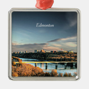 Herbst in Edmonton Ornament Aus Metall