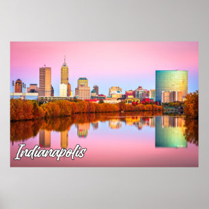 Herbst in Indianapolis, Indiana, USA Poster