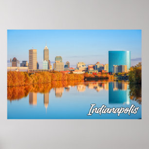 Herbst in Indianapolis, Indiana, Vereinigte Staate Poster