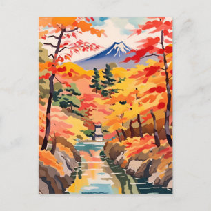 Herbst in Japan - japanischer Herbst Postkarte