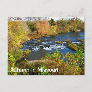Herbst in Joplin Missouri / Shoal Creek Postkarte
