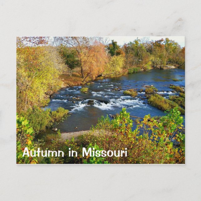 Herbst in Joplin Missouri / Shoal Creek Postkarte (Vorderseite)