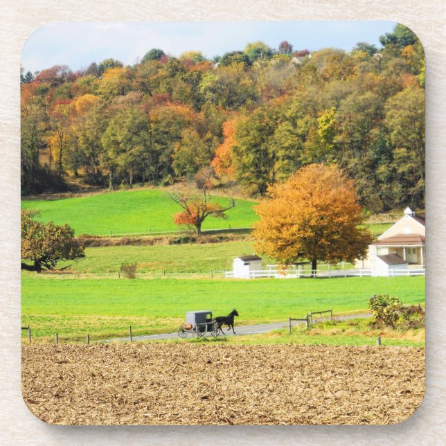 Herbst in Lancaster County, PA Untersetzer (Vorderseite)