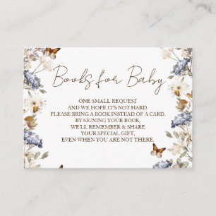 Herbst in Liebe Babydusche, Blumenbücher für Baby Begleitkarte