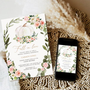 Herbst in Liebe Bridal Dusche Einladung, Pumpkin Einladung