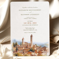 Herbst in Liebe mit San Gimignano Hochzeit Italien