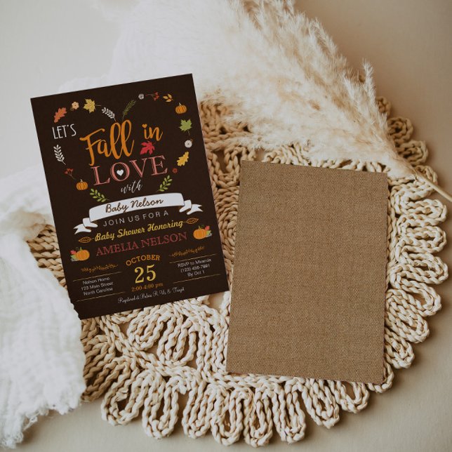 Herbst in Liebe Pumpkin Baby Dusche Einladung (Von Creator hochgeladen)