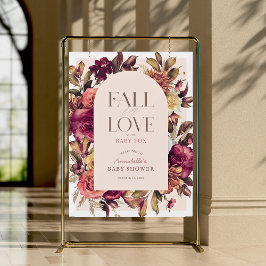 Herbst in Liebe Wreath Arch Pink Baby Dusche Willk Acrylschild
