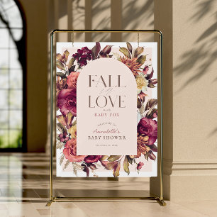 Herbst in Liebe Wreath Arch Pink Baby Dusche Willk Acrylschild