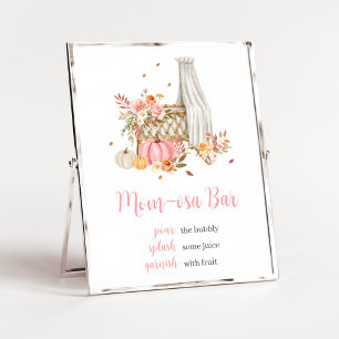 Herbst in Love Pink Pumpkin Mama Osa Bar Baby Dusc Poster