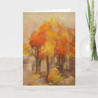 Herbst in meinem Haus Karte