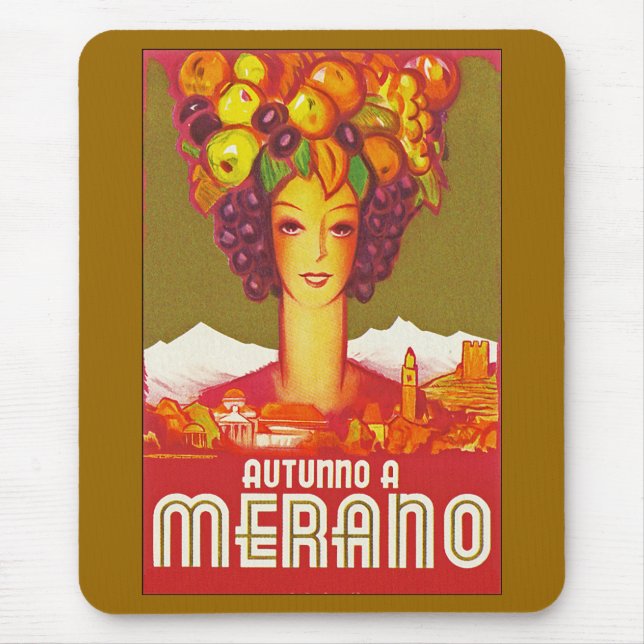 Herbst in Meran Mousepad (Vorne)