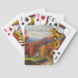 Herbst in New Hampshire Reise Spielkarten