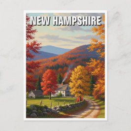 Herbst in New Hampshire Travel Postkarte