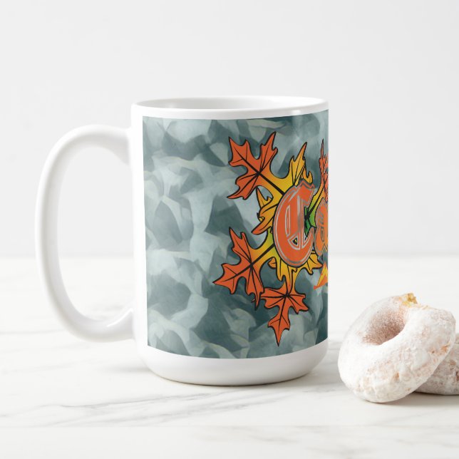 Herbst in New York Catskills, Blätter, Fall Ground Kaffeetasse (Mit Donut)