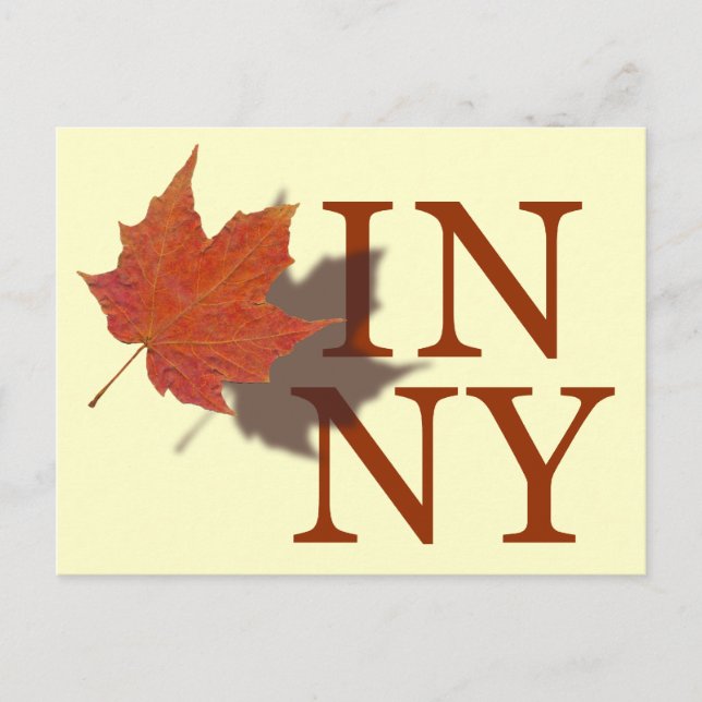 Herbst in New York Postkarte (Vorderseite)