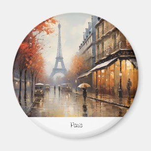 Herbst in Paris Frankreich Magnet