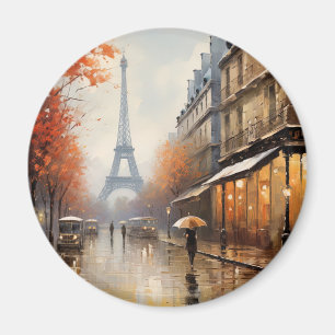 Herbst in Paris Frankreich Magnet