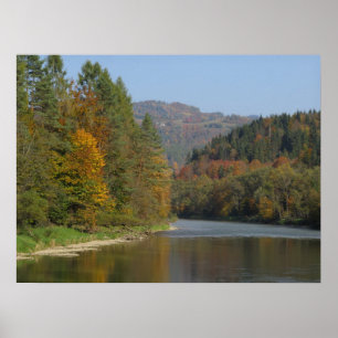 Herbst in Pieniny Dunajec Poster