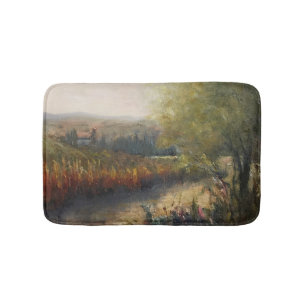 Herbst in Umbrien Originalwerk Badematte