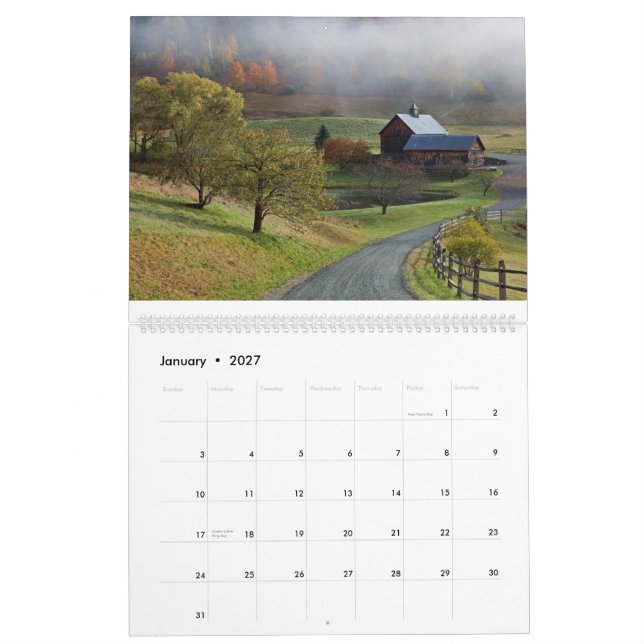 Herbst in Vermont - 2015 Kalender (Jan 2027)