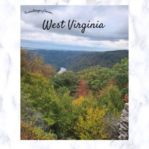 Herbst in West Virginia Postkarte